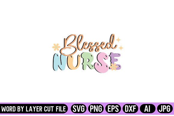Blessed Nurse Retro Design: A Nostalgic Touch