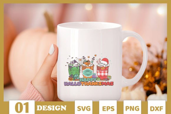 Happy Hallothanksmas Nurse: A Festive Embroidery Design