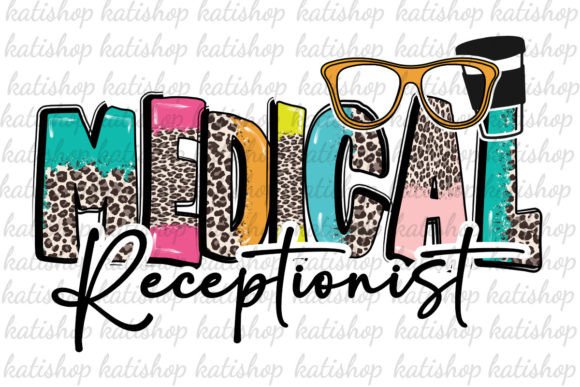 Medical Receptionist PNG for Sublimation Projects