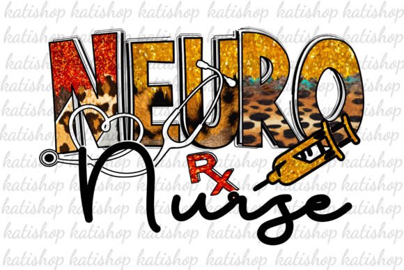 Neuro Nurse Glitter Western Sublimation