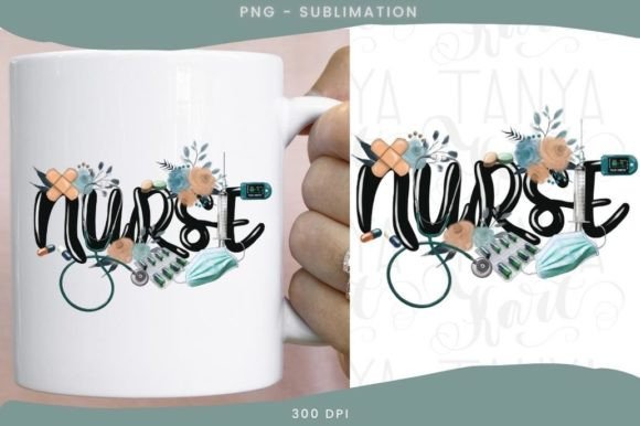 Nurse Floral Png for Embroidery Projects
