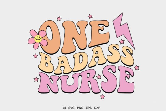 One Badass Nurse: A Bold Embroidery Design