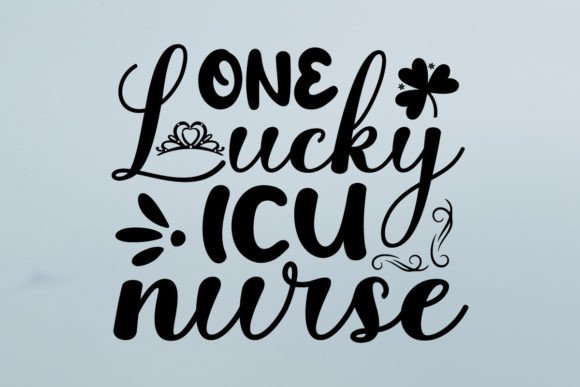 One Lucky ICU Nurse: A Charming Embroidery Design