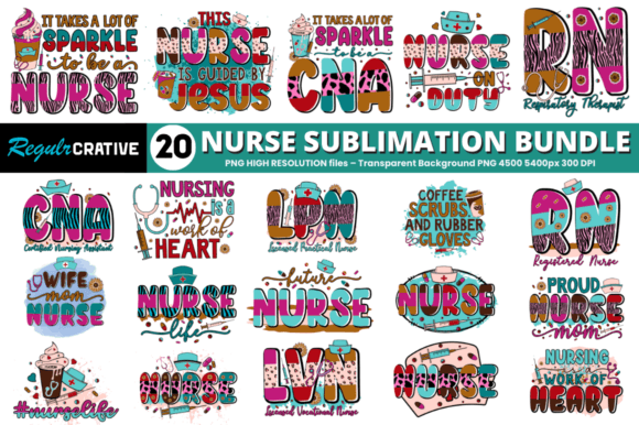 Western Nurse Sublimation Bundle: A Versatile Design for Embroidery