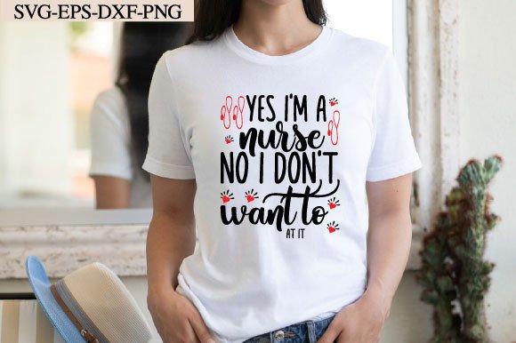 Yes, I'm a Nurse - A Bold Embroidery Design